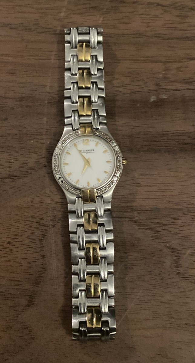 Vintage Wittnauer Women 2 Toned Gold Silver Diamond Watch | eBay display picture 1