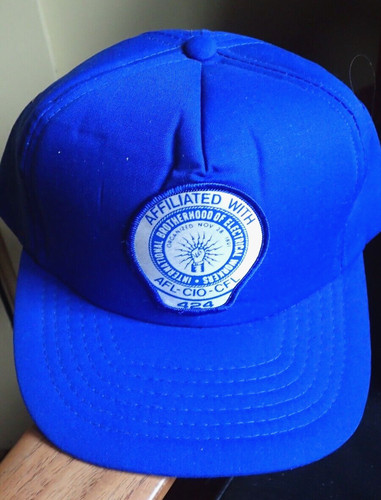 Vintage Electrical Workers Hat - Brotherhood Of Electrical Workers Local 424