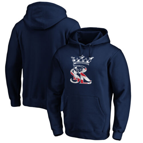 Men's Fanatics Navy Real Salt Lake Banner Wave Pullover Hoodie - Picture 1 of 3