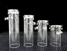 CHAOS ILLUSION ACRYLIC CANNON TOMS DRUMS DRUM KIT SET  - OCTOBANS - CLEAR 4 PACK