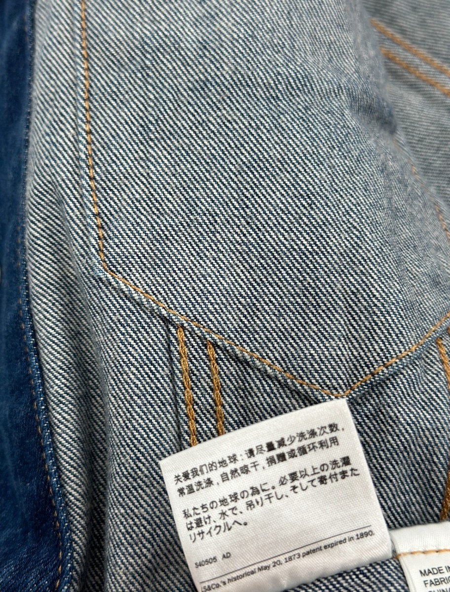 Levi's x NBA Chicago Bulls Denim Jacket Men's Medium Blue Levi's x NBA Chicago Bulls Denim Jacket Men's Medium Blue