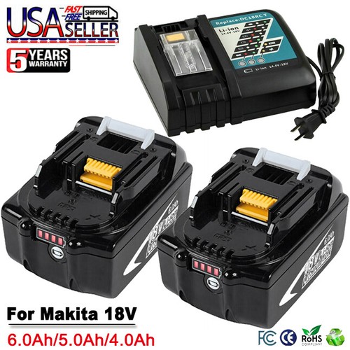 Battery or Charger For 18V Makita 6.0Ah 