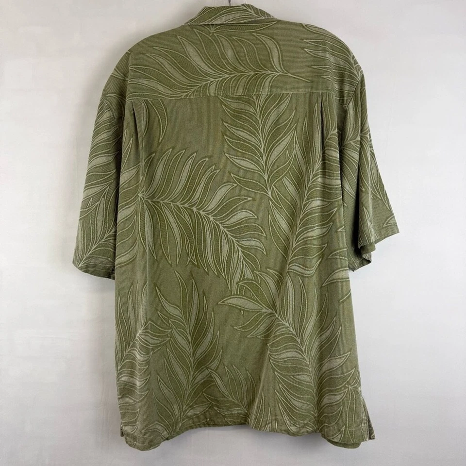 Camisa de Colección Jamaica Jaxx 100% Seda Hawaiana Abotonada Manga Corta Mediana Foto 2 de 4