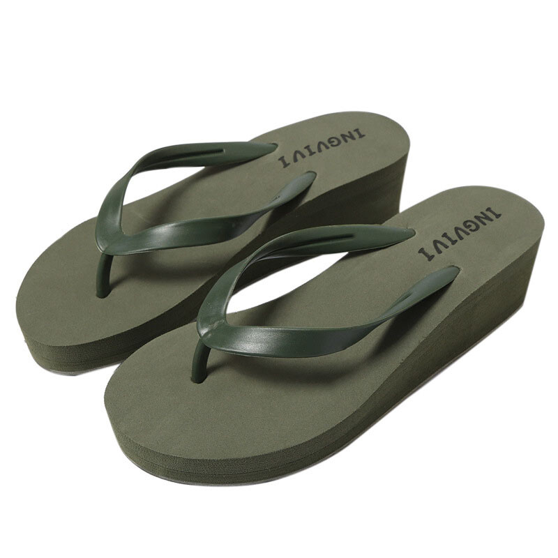 Sandalias de plataforma para mujer chanclas tacón de cuña baja cómodas para caminar jalea zapatos