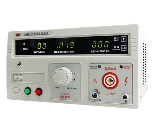 Misuratore professionale AC 220V resistenza tensione hipot tester 5kV sicurezza RK2670A - Foto 1 di 6
