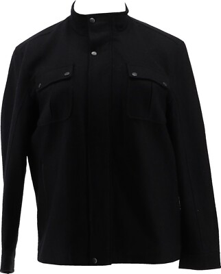 Domini International Wool Blend Jacket Black XL NEW (932)