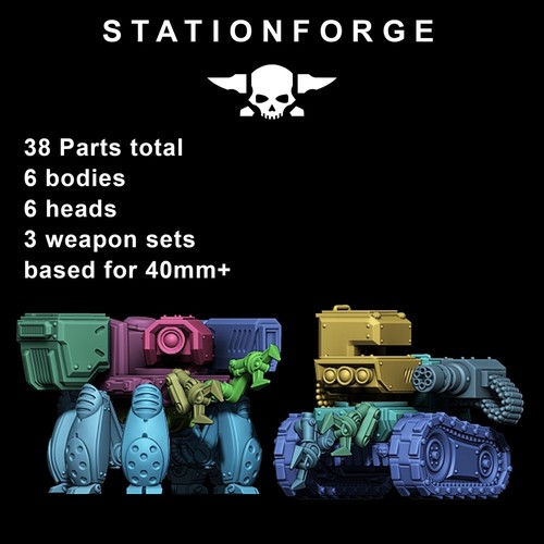 Scavenger Volatiles Reborn (6) - Station Forge - Scifi Wargaming Grimdark Mech - Picture 7 of 7