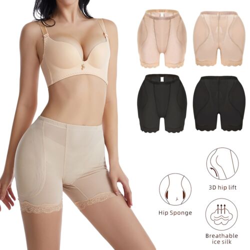 Women's High Waist Shorts Full Body Shaper Tummy Control Butt Lift Pants Bum Leg
