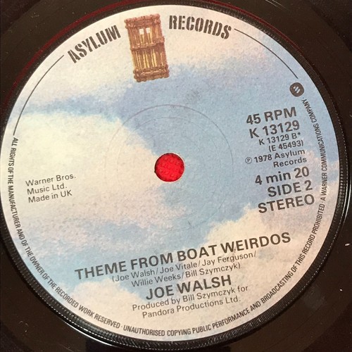 JOE WALSH Life's Been Good 1978 UK 7" vinyl single Theme From Boat Weirdos 45 - Picture 2 of 2