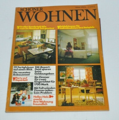 SCHONER WOHNEN vintage German Interior Decor MAGAZINE  Jan 1973