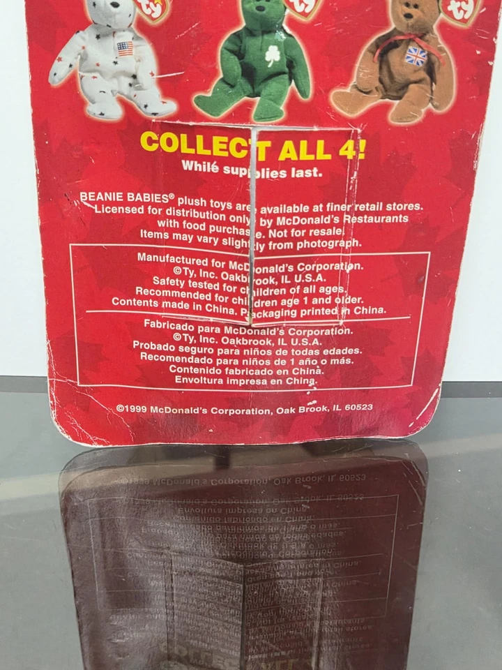 TY BEANIE BABY MAPLE THE BEAR VERY RARE ERRORS 1993 McDONALDS  - Image 4 of 4