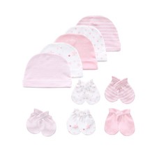Baby Hat and Mittens Set - Newborn Baby Hats Caps for Boys and Girls, 0-6 Mon...