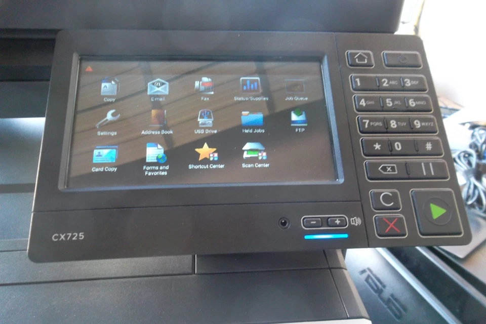 Lexmark CX725de All-in-one Printer Duplex LAN Fax Copy Scan 7" LCD Touch 40C9500 - Image 3 of 4