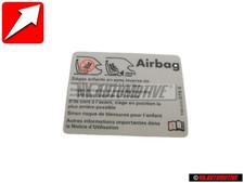 Original Vw Sticker When Using Childs Seat - 1h0010079s