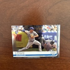 2019 Topps Chrome #151 BRANDON LOWE Rookie Card Rays/ Pirates. rookie card picture