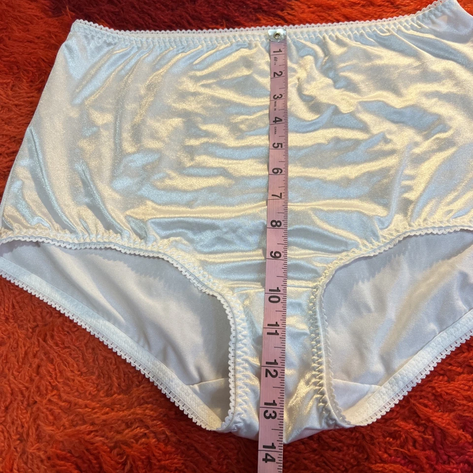 Bragas Vanity Fair de Colección Segunda Piel Brillante Satinado Blanco Talla 10 3XL México Foto 3 de 4
