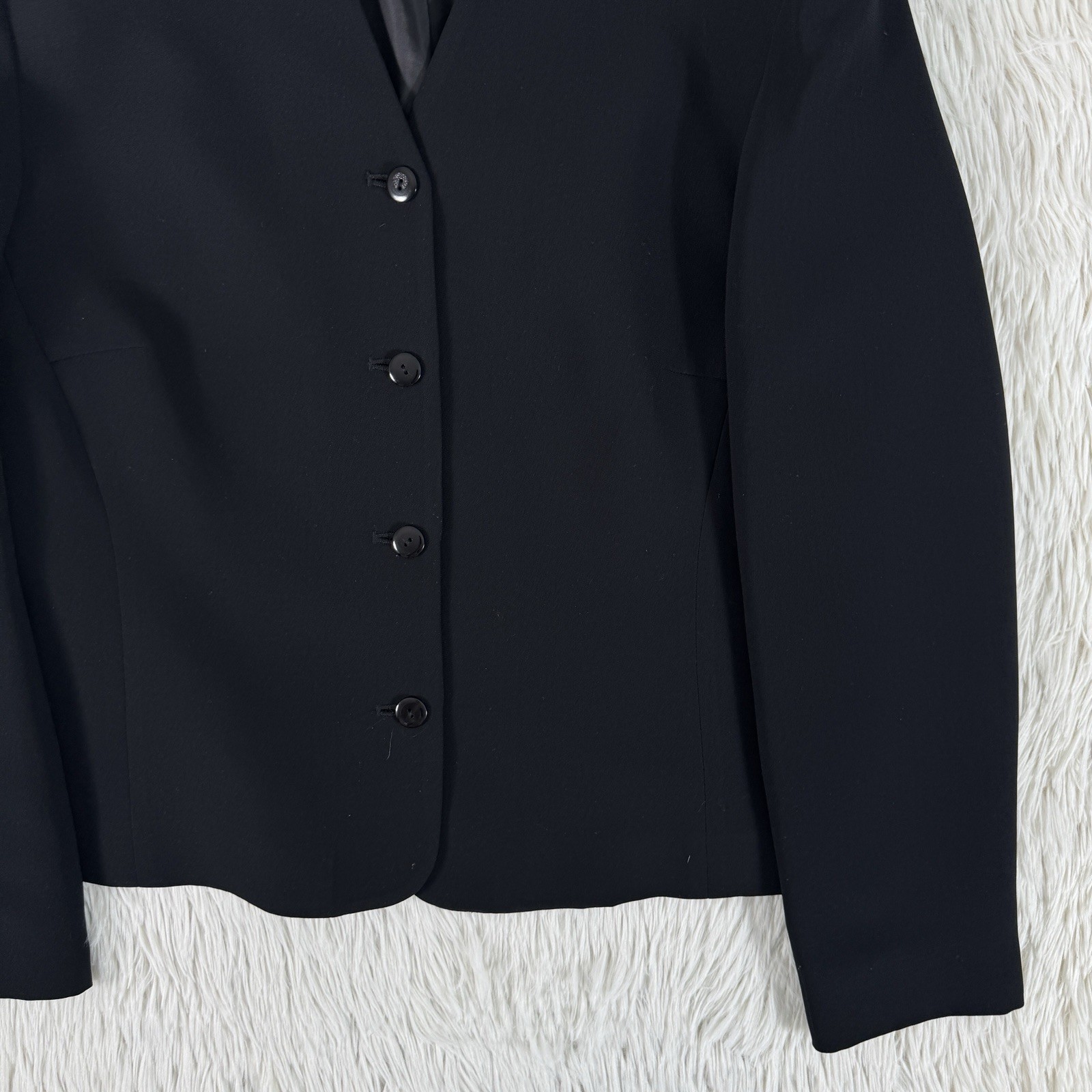 Pendleton Black V-Neckline Four Button Classic Co… - image 18