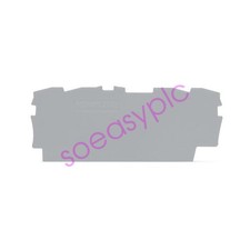 5pcs WAGO 2002-1491 End/Intermediate Plate 0.8 mm Wide Gray New  Kd