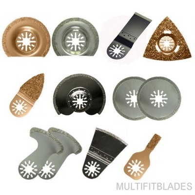 12 pc Oscillating Tool Tile Grout Kit Fits Older Dremel Multi-Max Machines 