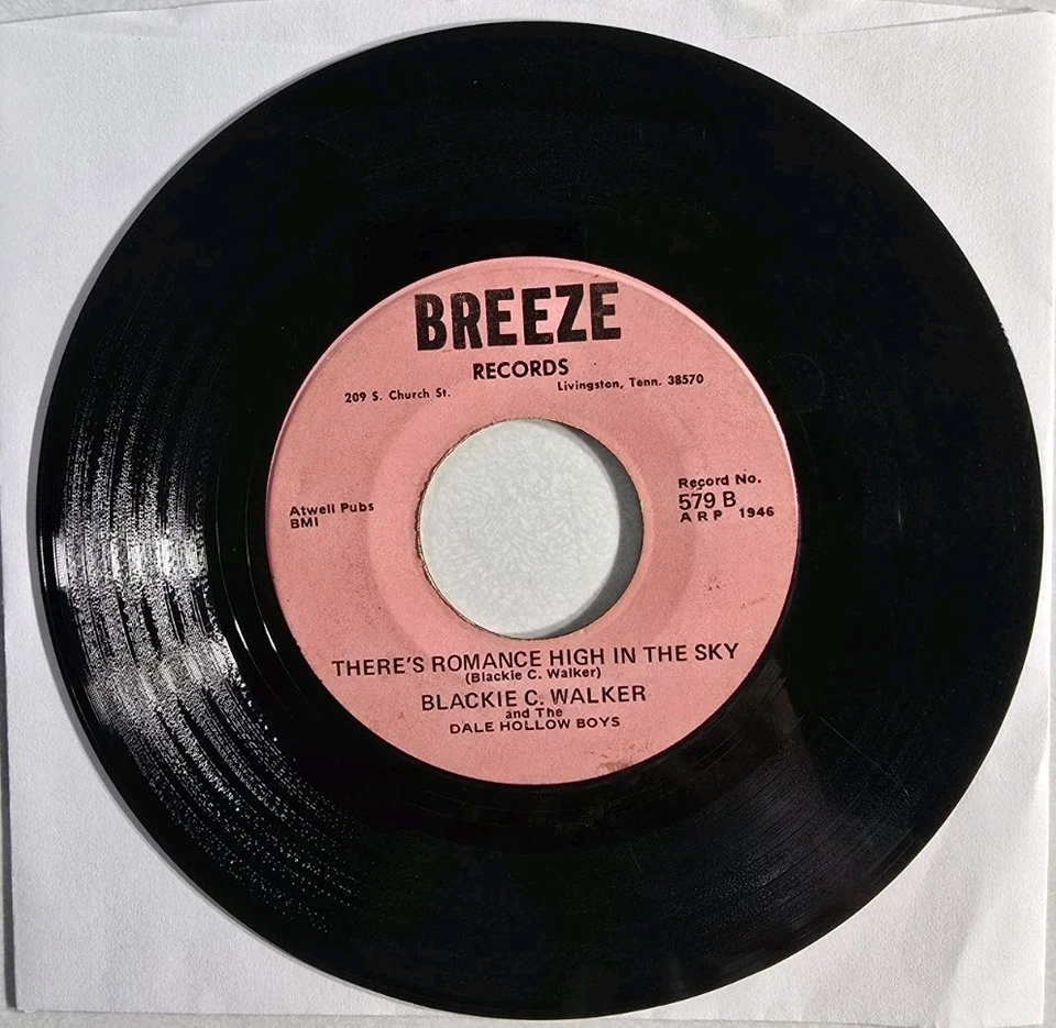 TN Raw Honky Tonk UFO 45 BLACKIE C. WALKER Service Station Blues BREEZE 45 - Image 2 of 2