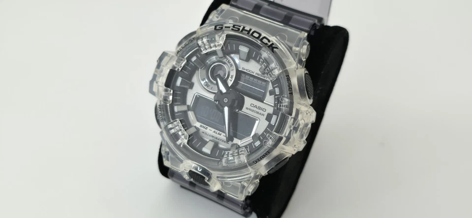 Casio G-Shock GA700SK-1A скелет полупрозрачный серый/прозрачный смолы часы - Изображение 4 из 4