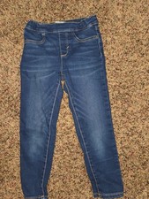 Levi  s Girls Jeggings Size 6 Pull-On Adjustable Waist Stretch Denim Pants GUC