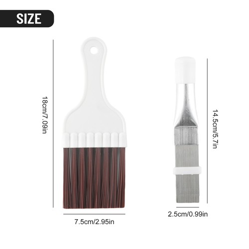 Air Conditioner Condenser Fin Cleaning Brush 2 Pcs Pack Effective Cleaning - Picture 10 of 12