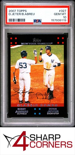 2007 TOPPS #327 DEREK JETER YANKEES PSA 10