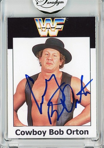 WWF -COWBOY BOB ORTON- Signed/Autograph/Auto Certified Wrestling Trading Card