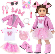 American 18 Inch Dolls Clothes Pretend Makeup Accessories Gift Playset for Girls