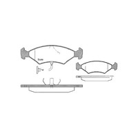 Bremsbelagsatz Scheiben 18 Mm Triscan Iam-Expertise FüR U.A. Ford Sierra