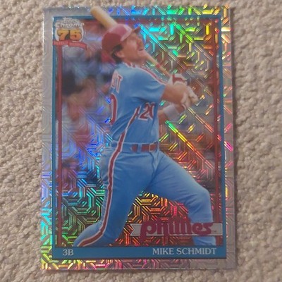 Topps Chrome 75th Anniversary Mike Schmidt #91C-22 Phillies Silver Pack Mojo