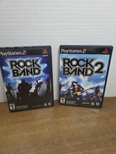 Rock Band 1 & 2 Game Bundle (PlayStation 2 PS2) Extra Paper W/ Rock Band 2