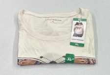 Lucky Brand Women's Butterfly Graphic T-Shirt, Marshmallow, Size XL