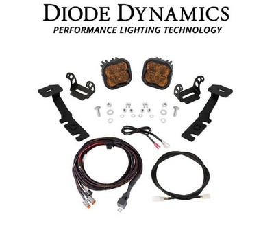 Diode Dynamics 3'' SS3 Pro Yellow/Amber Backlit Ditch Light For 19-25 Toyota RAV4