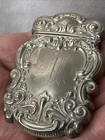 Vintage Embossed MATCH SAFE HOLDER Vesta Floral Victorian Design Sterline