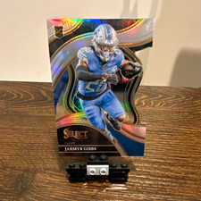 Panini 2023 Select Jahmyr Gibbs RC Club Level Silver Prizm Die-Cut #266 Lions
