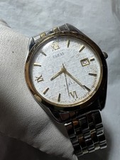 GUESS Vintage Steel, window date,40mm,G95209G,30m, Japan, men s watch,st/steel