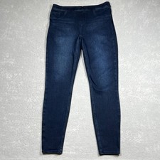SPANX Jean-ish Ankle Leggings Women s Size XL Blue Skinny Pull On Inseam 29 in