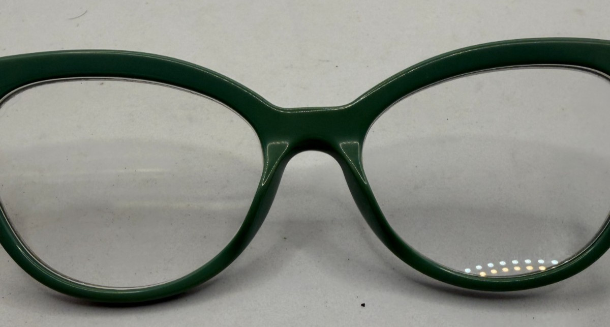 PRADA FRAMES ONLY EYEGLASSES BROWN GREEN 50-17-140 thumbnail 2