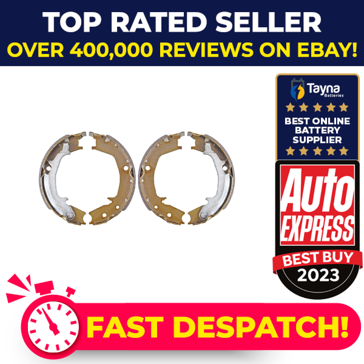 Handbrake Shoes Set fits HYUNDAI TUCSON JM 2.0 04 to 10 G4GC Parking Blue Print