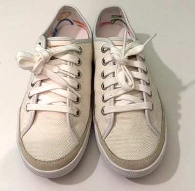Coach Elen Women's Off-White Canvas Sneakers Size 6 1/2