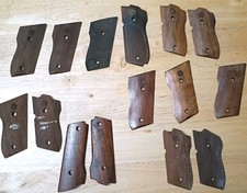 Vintage Wood Pistol Grip Lot Parts Estate Unknown Sw  Smith Wesson