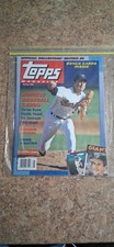 1990 Topps Magazine With Bonus Cards Inside & Autographed Will Clark Poster