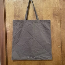 Rick Owens DRKSHDW Logo Taupe Cotton Authentic XL Shopper Tote Bag 22" x 22"