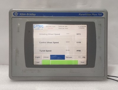 ALLEN-BRADLEY PANEL VIEW PLUS 700 2711P-T7C4D1 BEDIENERINTERFACE PANEL