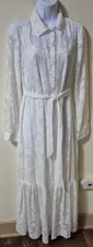 A Pea In The Pod Maxi Dress 2 Layers White  Size S
