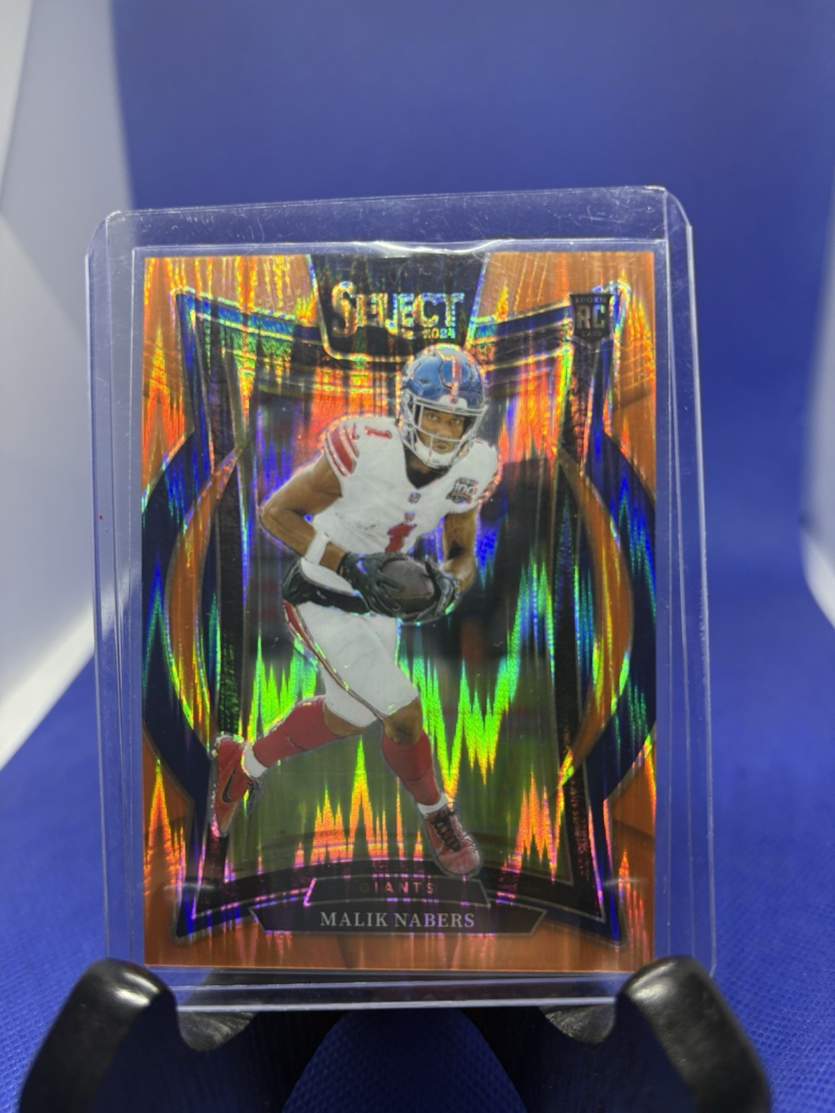 2024 Panini Select #29 Concourse Malik Nabers Orange Shock Prizm ROOKIE /499 RC