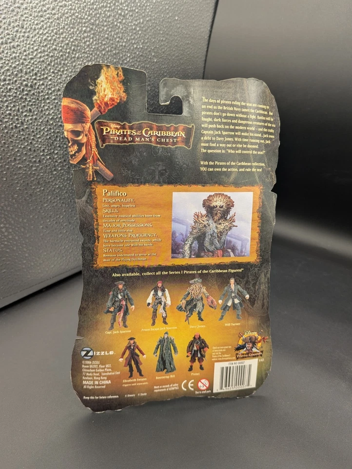 Piratas do Caribe Baú do Homem Morto Palifico Amaldiçoado Pirata Zizzle 2006 - Imagem 2 de 2