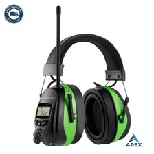 Bluetooth Safety Earmuffs NRR 25dB AM FM Radio Headphones Noise Cancelling Mic